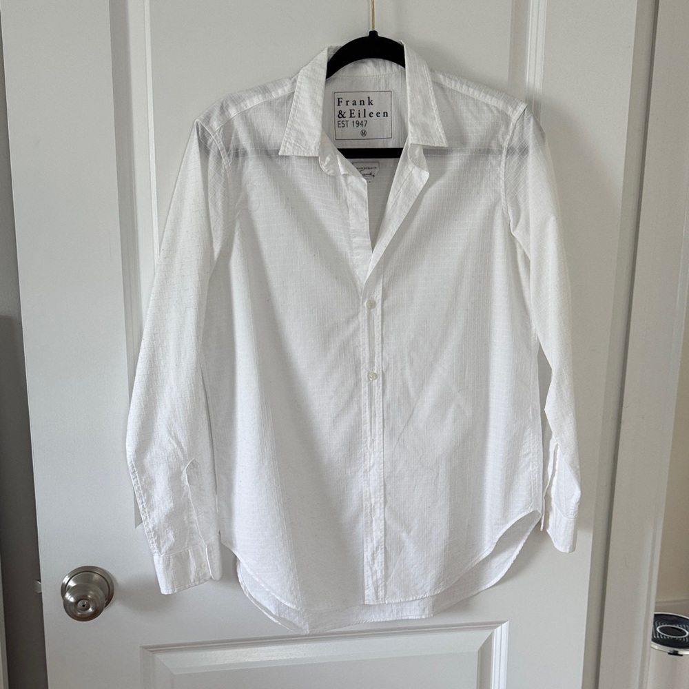 Frank & Eileen White Button-Down Shirt-M